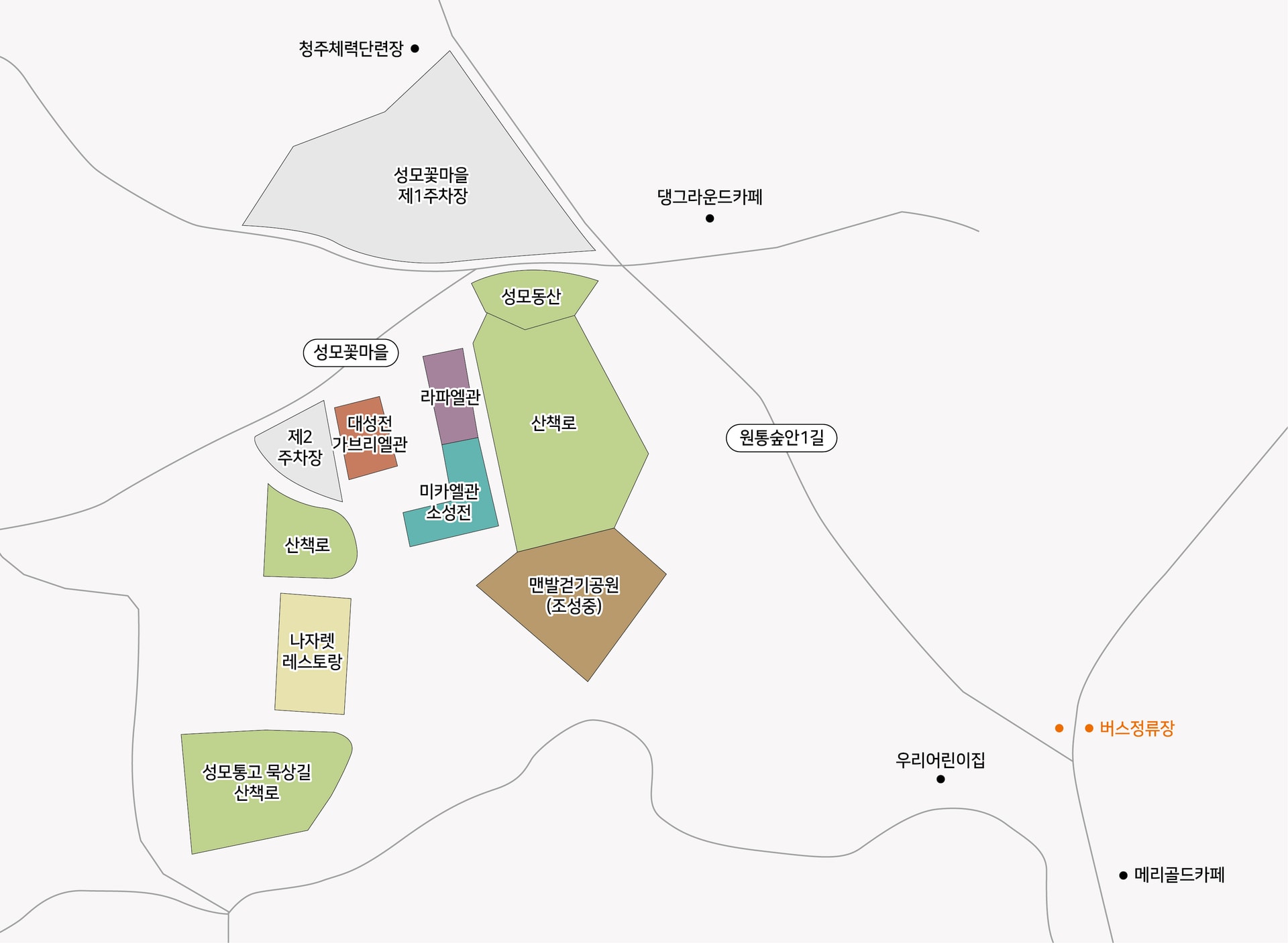 성모꽃마을 내부 약도